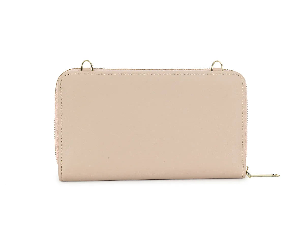 Plain faux leather purse style crossbody bag - black
