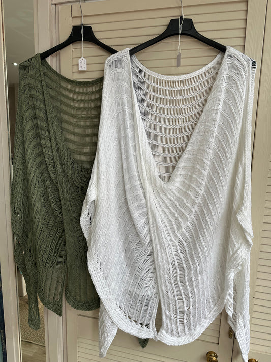 Crochet twist detail wraps