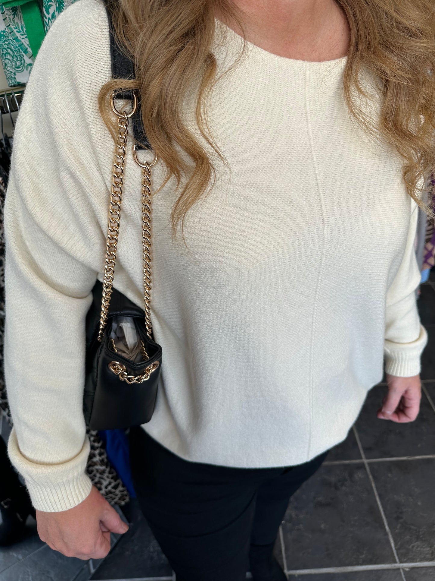 Cream soft knit jumper