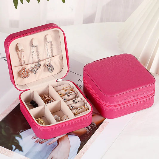 Rose pink jewellery box