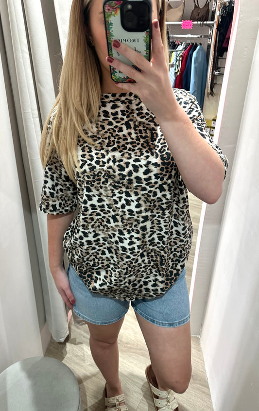 Leopard print T-shirt