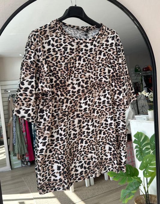 Leopard print T-shirt