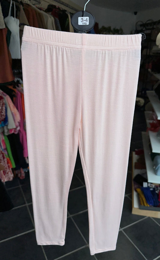 Girls peachy pink colour leggings