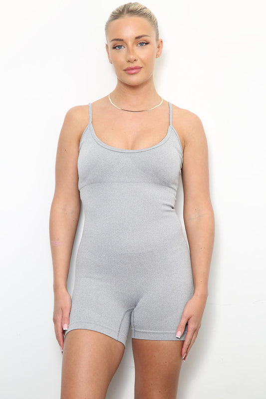 Structured unitard - grey